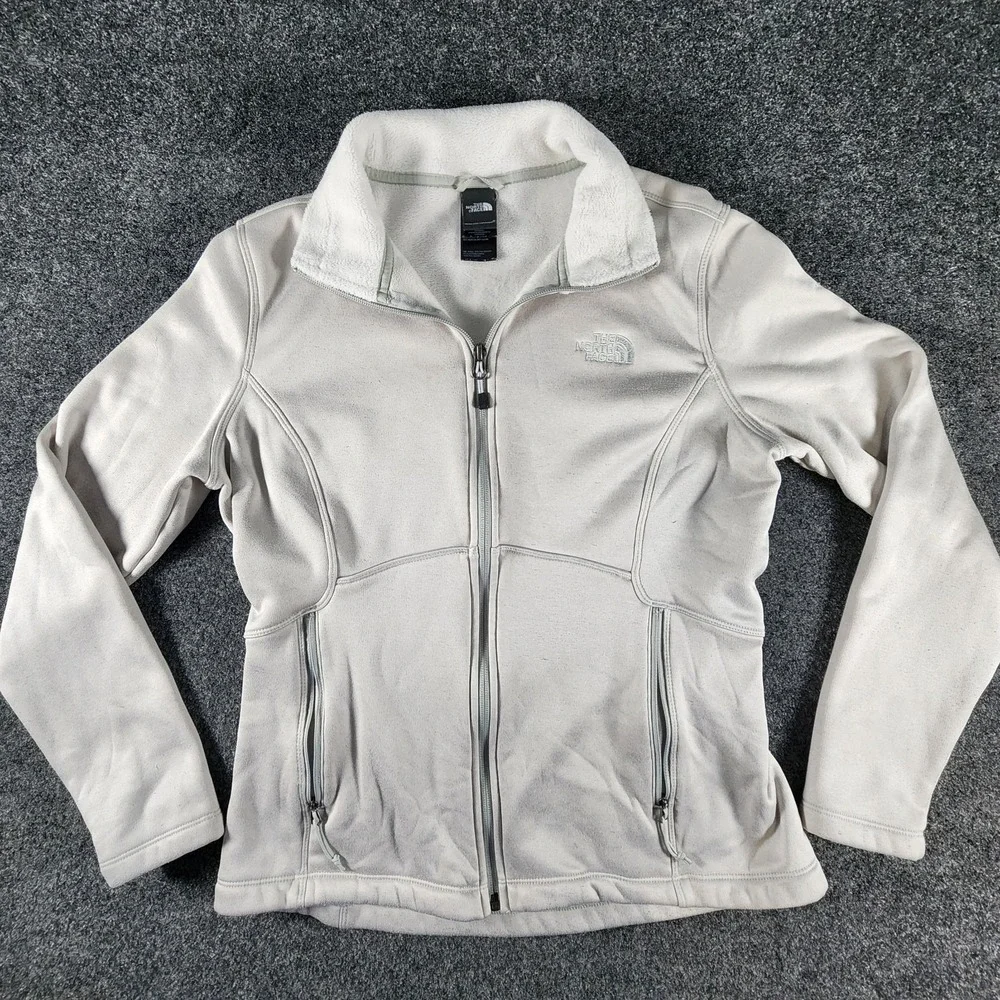 The North Face Agave Fleece Full-Zip Jacket Gray Women's Size‎ Medium